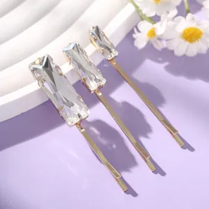 Luxueuze strass haarspeld set, sprankelende kristallen haarspelden voor feestjes en dagelijks.