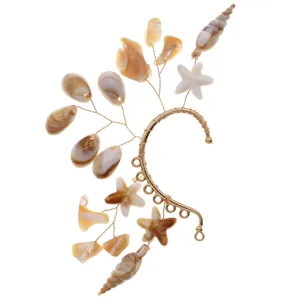 Ocean stijl strand vakantie zeester oor manchet uniek ontwerp kunstmatige schelp sieraden