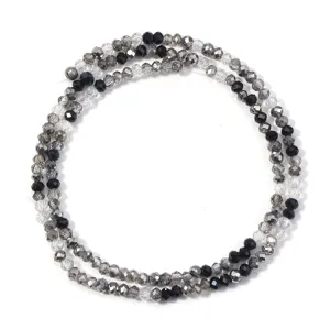 Multicolor crystal glass faceted beads strand for DIY jewelry making crafting projects