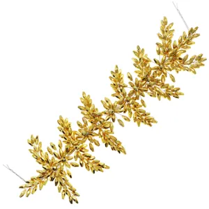 Elegant gold crystal hair vine headpiece for wedding party evening dress hair accessories