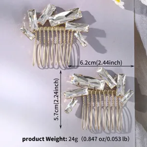 Rhinestone hair comb 2pcs set crystal bridal hair pins fashion wedding party accessories