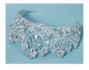 Luxe bruid kristal strass tiara kroon voor huwelijk feest en prinses verjaardag evenementen.