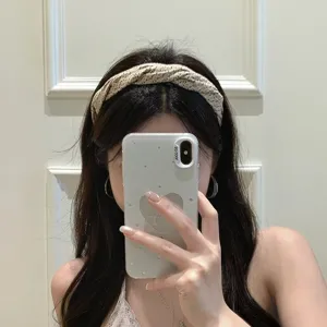 Retro Blumenknoten Haarreif Damen rutschfester hoher Kopfbedeckung modisches Haaraccessoire