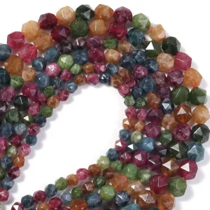 Pietra naturale sfaccettata cristallo agata perle miste fai da te collana bracciale