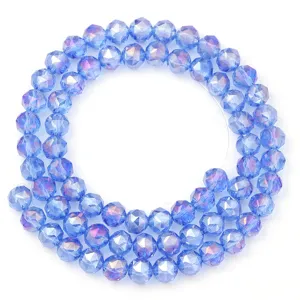 Gefacetteerde kristallen glasparels gemetaliseerd losse kraaltjes DIY armband sieraden