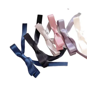 Süße Satin Schleife Haarspangen Set, elegante Haarnadeln für Frauen und Mädchen im Alltag.