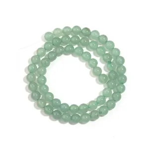 Natuurlijke groene aventurijn ronde losse kralen voor DIY handgemaakte armbanden sieraden maken.