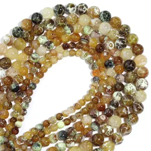 Perle sfuse in agata bicolore naturale per accessori di gioielli per bracciali artigianali.