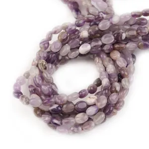 Flache ovale Edelstein Perlen lose für DIY Armbänder Halsketten und Schmuck Zubehör.