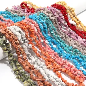 Perline in Pietra Naturale Irregolare Triturata Perline di Pietre Preziose per Creazione di Gioielli DIY Collane Braccialetti Accessori Lucidati