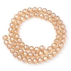 Gefacetteerde kristallen glasparels streng voor DIY sieraden maken, armbanden en kettingen.