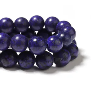 Perles rondes en lapis-lazuli naturel perles en vrac de pierres precieuses pour bijoux DIY.