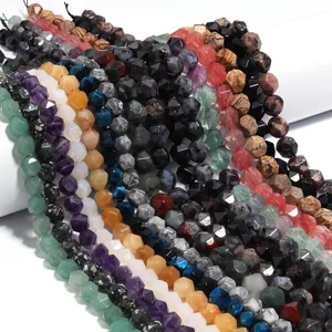Perline in agata di cristallo sfaccettato in pietra naturale per bracciali collane fai da te