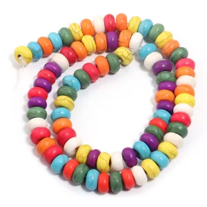 Cuentas heishi de turquesa de colores cuentas sueltas para hacer joyas pulseras collares.