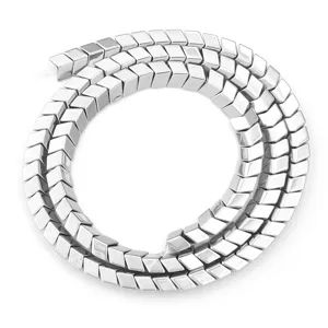 Silver chevron hematite spacer beads for DIY jewelry making, ideal for custom bracelets and necklaces.