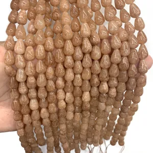Perles en vrac en pierres précieuses naturelles en forme de larme pour bijoux DIY faits main.