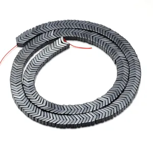 Chevron hematite beads magnetic V shape DIY jewelry making loose strand accessories nice!