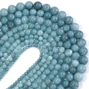 Natuurlijke blauwe edelsteen kralen losse ronde kralen voor DIY handgemaakte sieraden