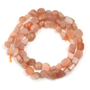 Cuentas irregulares de ágata de cristal de piedra natural pulsera DIY vista detallada