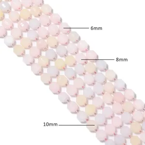 Perline di pietre preziose sfaccettate multicolore perline sfuse per collana fai da te