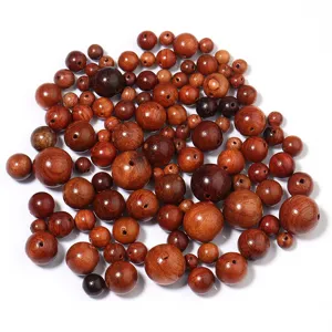 Natuurlijke houten kralen losse ronde kralen DIY armband sieraden maken accessoires