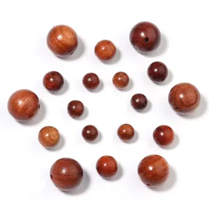 Houten kralen losse ronde geboorde kraal voor diy sieraden maken handwerk items