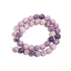 Natuurlijke paarse mica steen losse ronde kralen voor DIY armband sieraden maken groothandel
