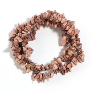 Perle sfuse di chip di pietra irregolare naturale materiale per braccialetto fai da te.