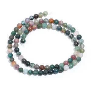 4mm natürliche edelstein perlen runde kristallperlen für diy schmuckherstellung zubehör