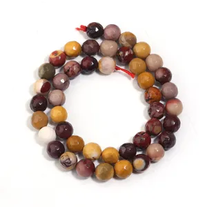 Perline sfuse di pietra agata naturale sfaccettata per accessori di gioielli artigianali fai da te.