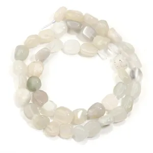 Cuentas de cristal de forma libre de piedra natural agate blanca DIY collar pulsera
