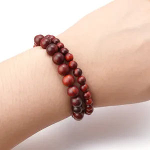 Holzperlen Armband handgemachte ethnische Stil Schmuck Accessoire elegante Handgelenk Deko