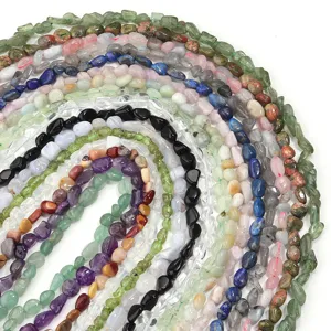 Piedra natural cristal irregular ágata bricolaje pulsera collar cuentas semiacabadas mayor
