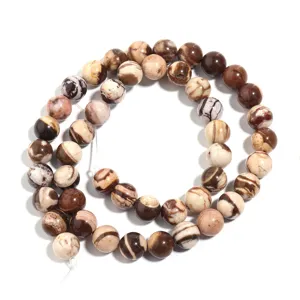 Natuurlijke zebra jaspis ronde losse kralen voor DIY handgemaakte armbanden kettingen sieraden