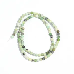 Natural green Australian jade loose beads round gemstone beads for DIY jewelry making