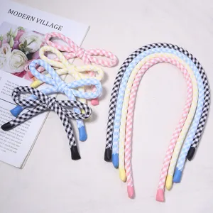 Karostoff langer Haarstylingstab und Schleife DIY handgemachte Haaraccessoire Haartool gut