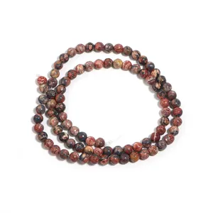 Natuursteen ronde kralen streng rood bruin gemengd edelsteen DIY sieraden maken benodigdheden