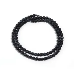 Dark blue tiger eye round gemstone beads strand for DIY jewelry making, necklace, bracelet.