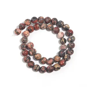 Natuursteen ronde kralen streng rode edelsteen halffabrikaat DIY sieraden accessoires