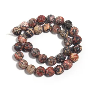 Natuurlijke rode steen ronde kralen voor DIY armband sieraden maken losse kralen.