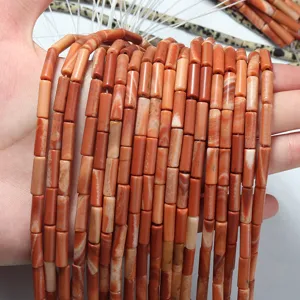 Natürliche Achat Röhrenperlen lose für DIY handgemachte Schmuckherstellung und Armband