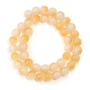 Glas zweifarbige runde Perlen Detailansicht fuer DIY Schmuckherstellung und Armband Zubehoer