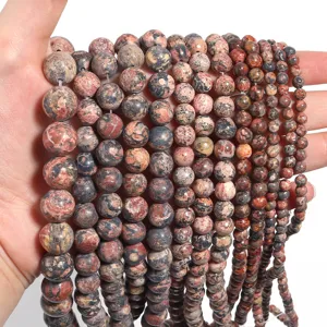 Natuursteen ronde kraal strengen groothandel, diverse maten edelsteen armband DIY sieraden.