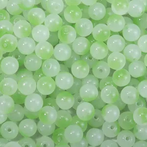 Grüne Glasperlen lose Farbverlauf zweifarbig DIY Armband Halskette Schmuckzubehör.