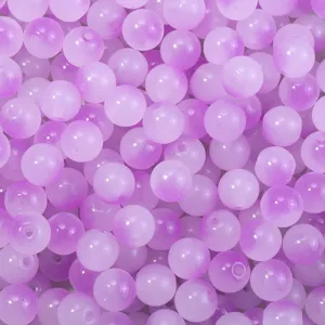Lila weiße Farbverlauf Glasperlen lose DIY Schmuck Accessoires für Armband Halskette Handwerk