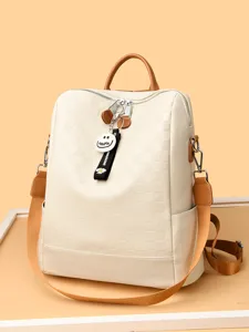 Mochila mujer minimalista moda cuero ocio bolso diario antirrobo viaje urbano elegante