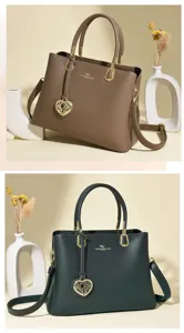 Sac à main élégant en cuir PU pour femme grande capacité sac bandoulière détail