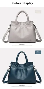 Stylish drawstring lucky bag handbag shoulder tote bag with large capacity for women commuting.