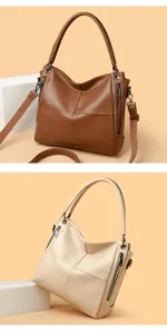Stylish women's shoulder bag with multi-functional design, premium texture for daily casual use.