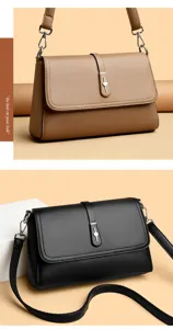 Women shoulder bag PU leather crossbody bag chic elegant square bag chic daily bag